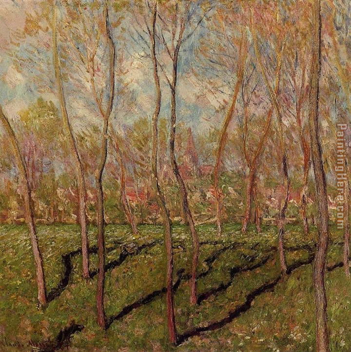 Trees in Winter View of Bennecourt
